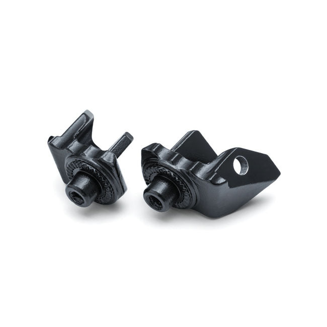 Splined Peg Adapters Satin Black For BMW: 19-20 R 1250 GS