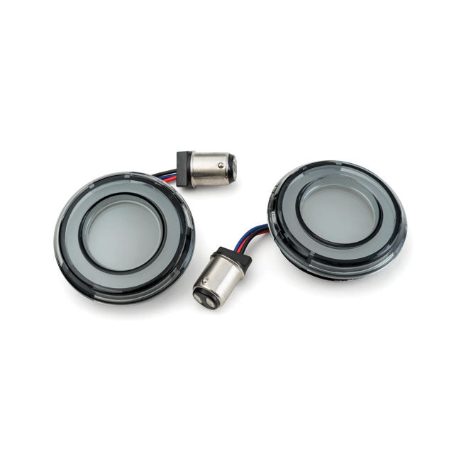 Rear Tracer LED Turn Signal Insert Set Smoke Lens