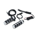 Heated ISO Grips Chrome For 08-21 H-D With e-Throttle