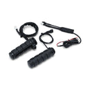 Heated ISO Grips Gloss Black For 08-21 H-D With e-Throttle