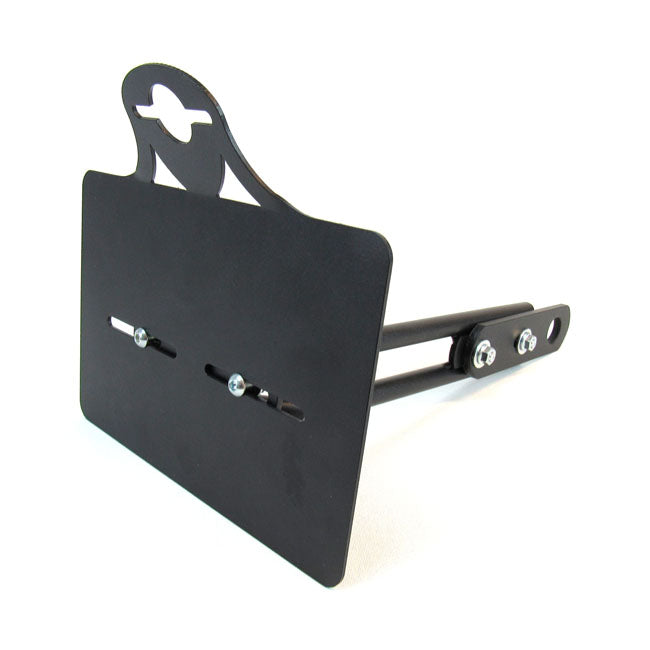 Side Mount Dutch & Belgian License Plate Bracket For 10.5mm Mount Hole For Taillight Design