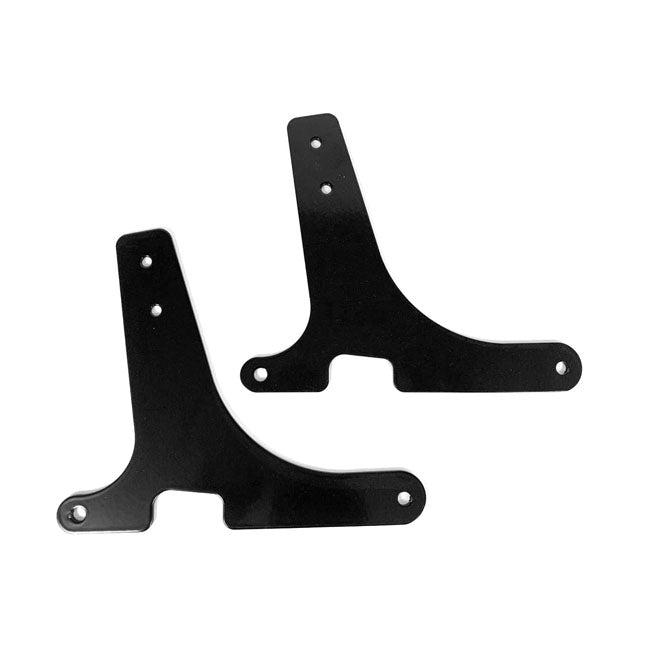 Sissy Bar Side Plates Black For 88-21 XL Sportster