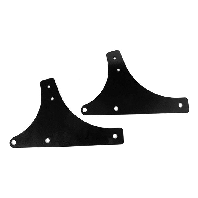 Sissy Bar Side Plates Black For 86-17 Softail NU