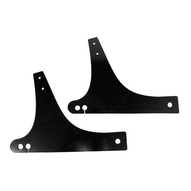 Sissy Bar Side Plates Black For 91-17 Dyna NU