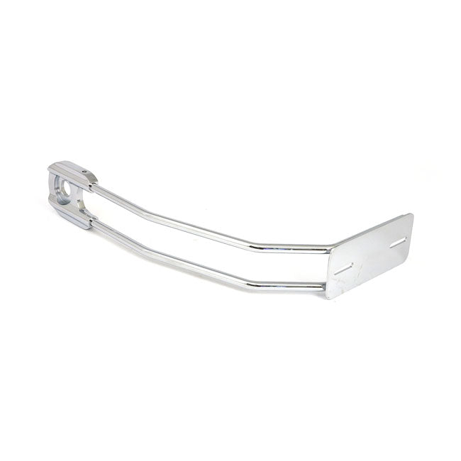 Behind Tire License Plate Holder Axle Mount Chrome