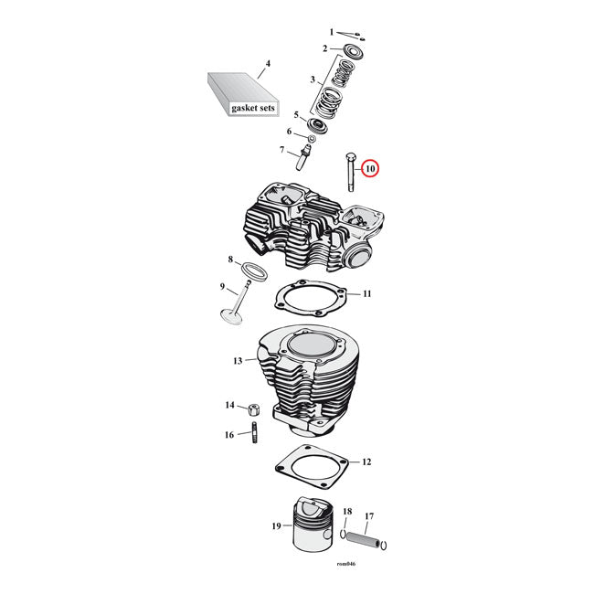 12-Point Head Bolt Kit Chrome For 57-E73 XL NU