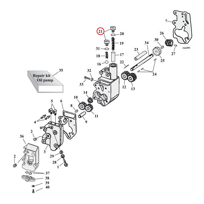 Allen Oil Pump & Crank Case Plug Set