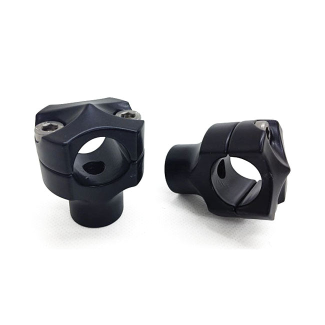 Spock Risers 1 Inch Diameter Black