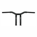 Dominator Raked 1-1/4 Inch T-Bar 10 Inch Rise Gloss Black