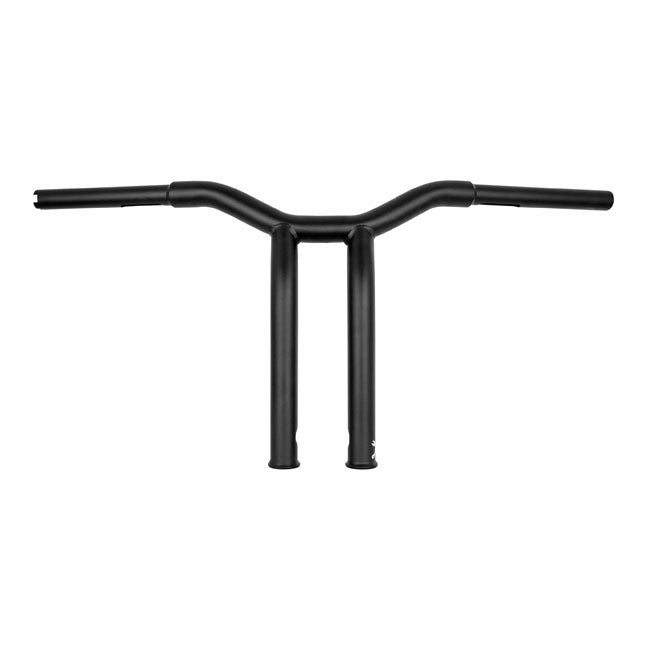 Dominator Raked 1-1/4 Inch T-Bar 12 Inch Rise Matt Black