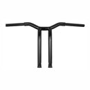 Dominator Raked 1-1/4 Inch T-Bar 14 Inch Rise Gloss Black