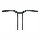Dominator Raked 1-1/4 Inch T-Bar 14 Inch Rise Matt Black