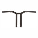 Dominator Straight 1-1/4 Inch T-Bar 12 Inch Rise Matt Black