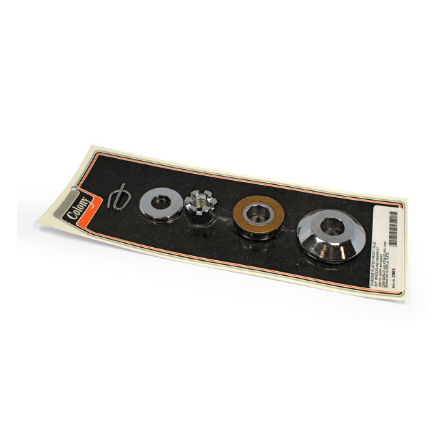 Smooth Front Axle Spacer Kit Chrome For 00-03 FLSTSI NU