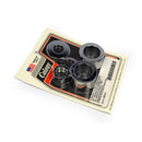 Smooth Front Axle Spacer Kit Chrome For 08-17 Dyna Excl. FXDWG/FXDF