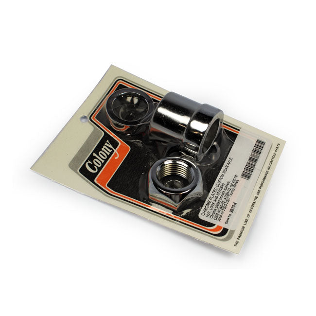 Smooth Rear Axle Spacer Kit Chrome For 02-07 FLH/FLT