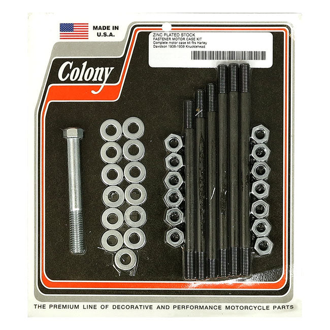 Crankcase Bolt Kit Hex Zinc For 36-39 Knuckle NU