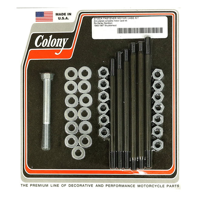 Crankcase Bolt Kit Hex Zinc For 40-47 Knuckle NU
