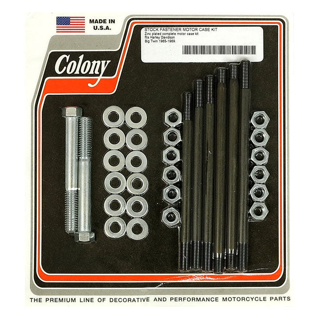 Crankcase Bolt Kit Hex Zinc For 65-69 Pan & Early Shovel NU