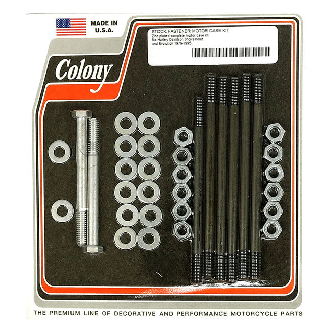 Crankcase Bolt Kit Hex Zinc For 79-95 B.T. NU