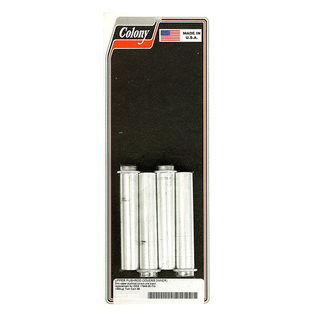 Inner Pushrod Cover Tubes Zinc For 99-17 NU TCA/B