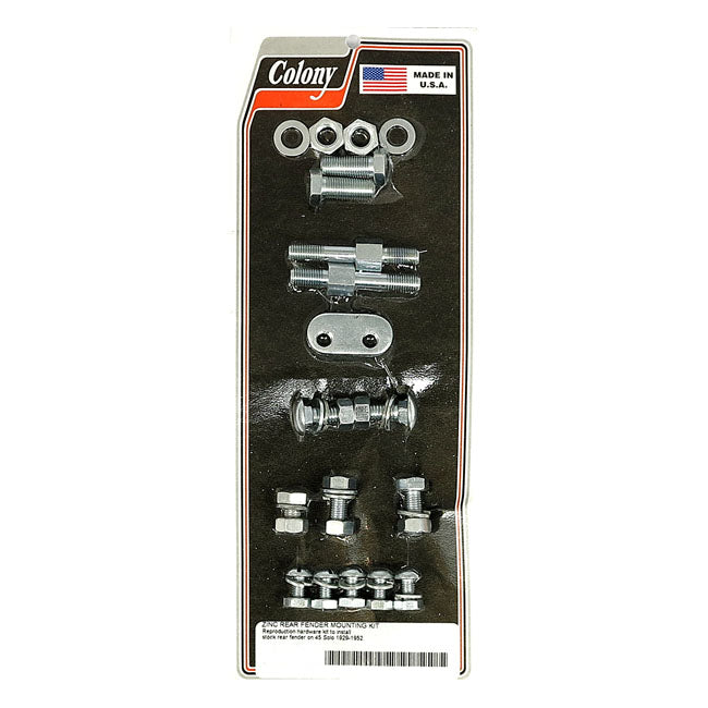 Rear Fender Mount Kit Zinc For 29-52 45" SV Solo NU