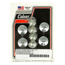 Rocker Shaft Plug & Nut Kit Slotted Zinc For L71-84 Shovelhead