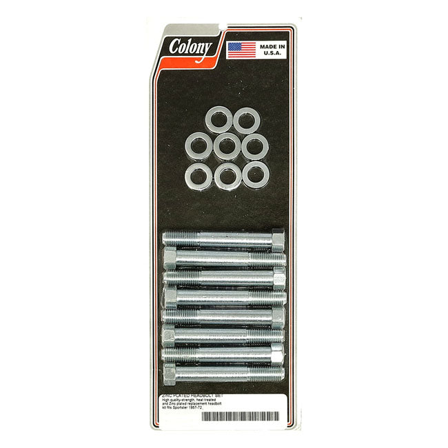 Head Bolt Kit Zinc For 57-72 XL Models NU