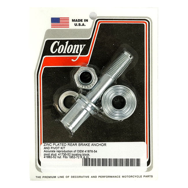 Brake Anchor Pivot Bolt Kit Zinc