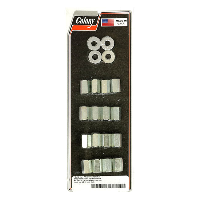 Cylinder Head Nut Kit Zinc - 45 Inch