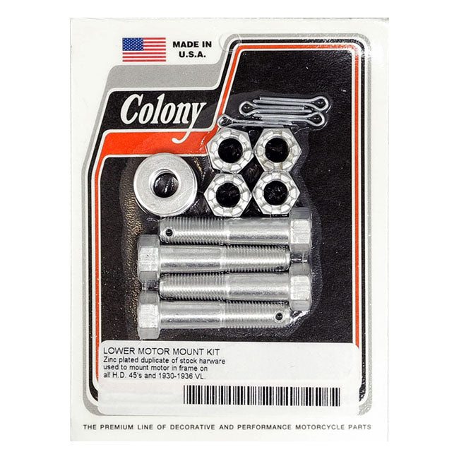 Lower Motor Mount Kit Zinc For 32-73 45" SV NU