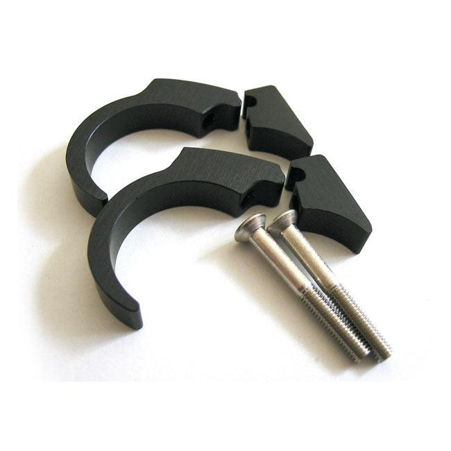 Handlebar Clip Kit Black - 1 Inch