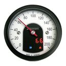 Motoscope Tiny Speedo Black Bezel
