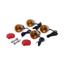 Bullet Turn Signal Kit Including Additional Red Lenses