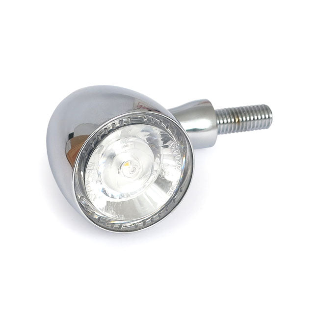 Bullet 1000PL Indicator With Yellow Position Light Chrome