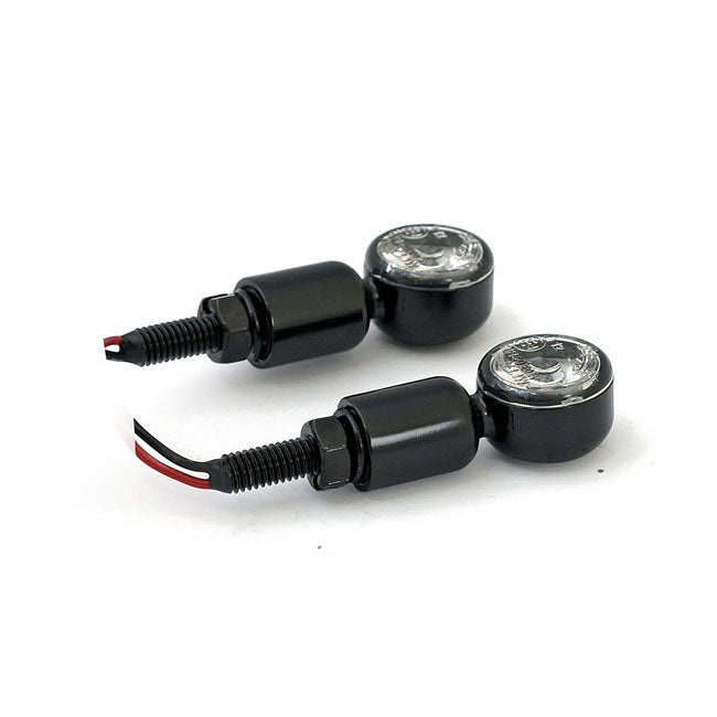 MC1 LED Turn Signals Black Clear Lens