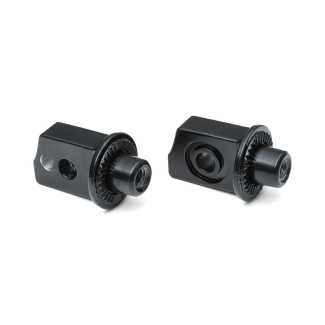 Splined Peg Adapters Rear Satin Black For Indian: 19-21 FTR Models