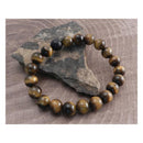 Tiger Eye Stone 10 MM Stretch Bracelet Brown