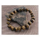 Tiger Eye Stone 10 MM Stretch Bracelet Brown