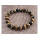 Tiger Eye Stone 10 MM Stretch Bracelet Brown