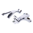 M8 Softail Floorboard To Footpeg Conversion Brackets Chrome