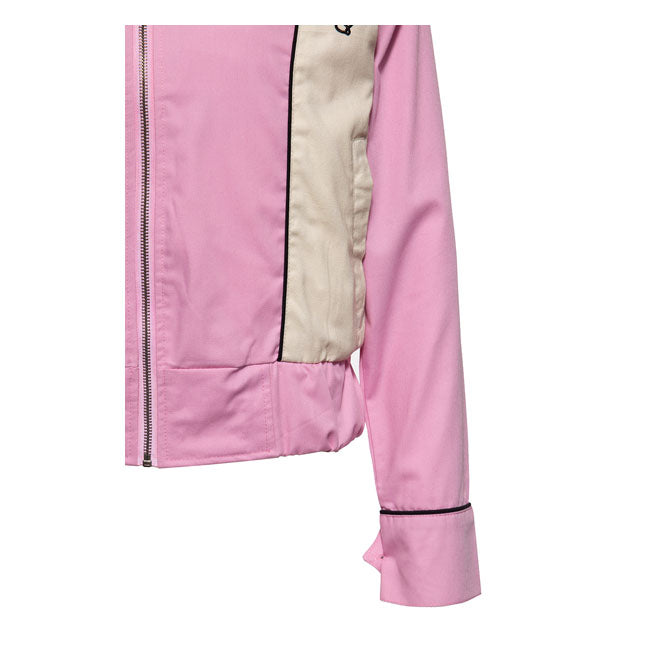 Queen Kerosin Speedway Queens Ladies Jacket Old Pink / White
