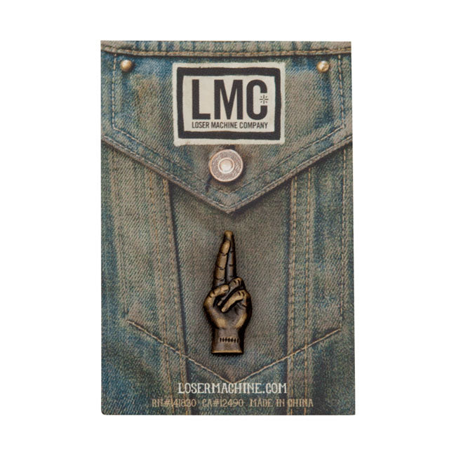 LMC Good Luck Pin Anitque Brass