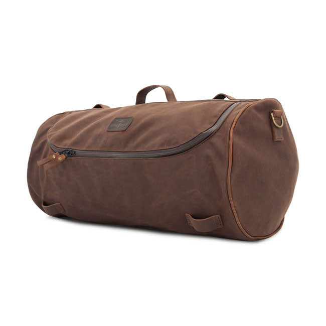 Roll Bag Waxed Cotton Wide Brown Wax