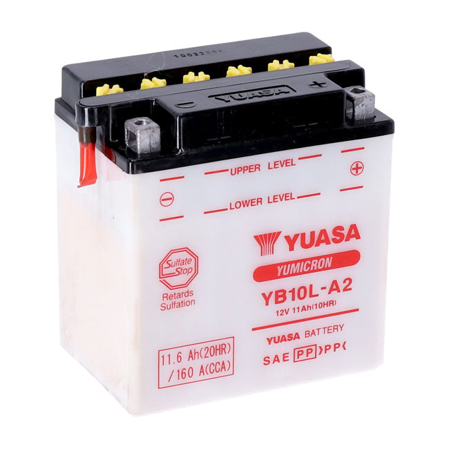 Yumicron Battery For Kawasaki: 76-77 KZ900, LTD 900cc.   Suzuki: 81-82 GS650E 650cc / 77-82 GS550E, L, M, TX 550cc.   Kawasaki: 77-80 KZ650 SR, LTD, Custom 650cc.