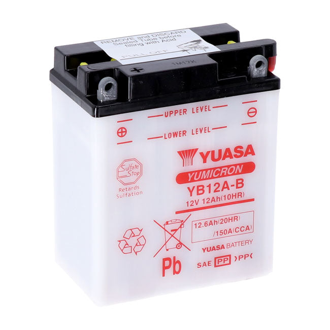 Yumicron Battery For Honda: 1986 VFR750F Interceptor 750cc / 86-87 VFR700 Interceptor 700cc / 89-90 XL600V Transalp 600cc / 89-90 GB500 500cc.