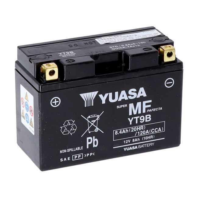 Agm Battery Yt9B-Wc For Yamaha: 01-09 YZF-R6, R6S 600cc.
