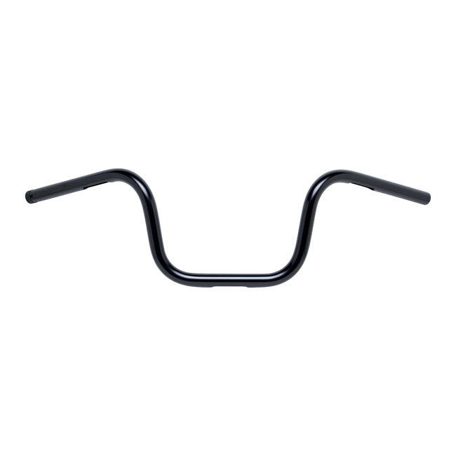 1 Inch Chumps Handlebar 8 Inch Rise Black TUV Approved Fits 82-21 H-D Mech. Or E-Throttle With 1" I.D. Risers