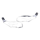 Brackets For Wide Sissybar Chrome For Honda: VT 750 Black Widow RC48