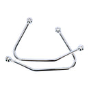 Saddlebag Support Kit Chrome For Yamaha: XVS 125 Drag Star All Models, XVS 1100 Drag Star